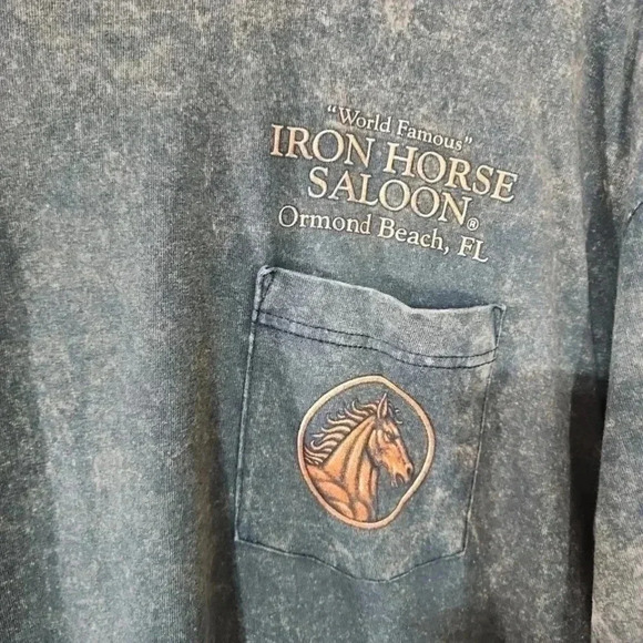 Iron Horse Saloon Bike Week 04 Acid wash Tee. Size 2XL - Picture 6 of 6